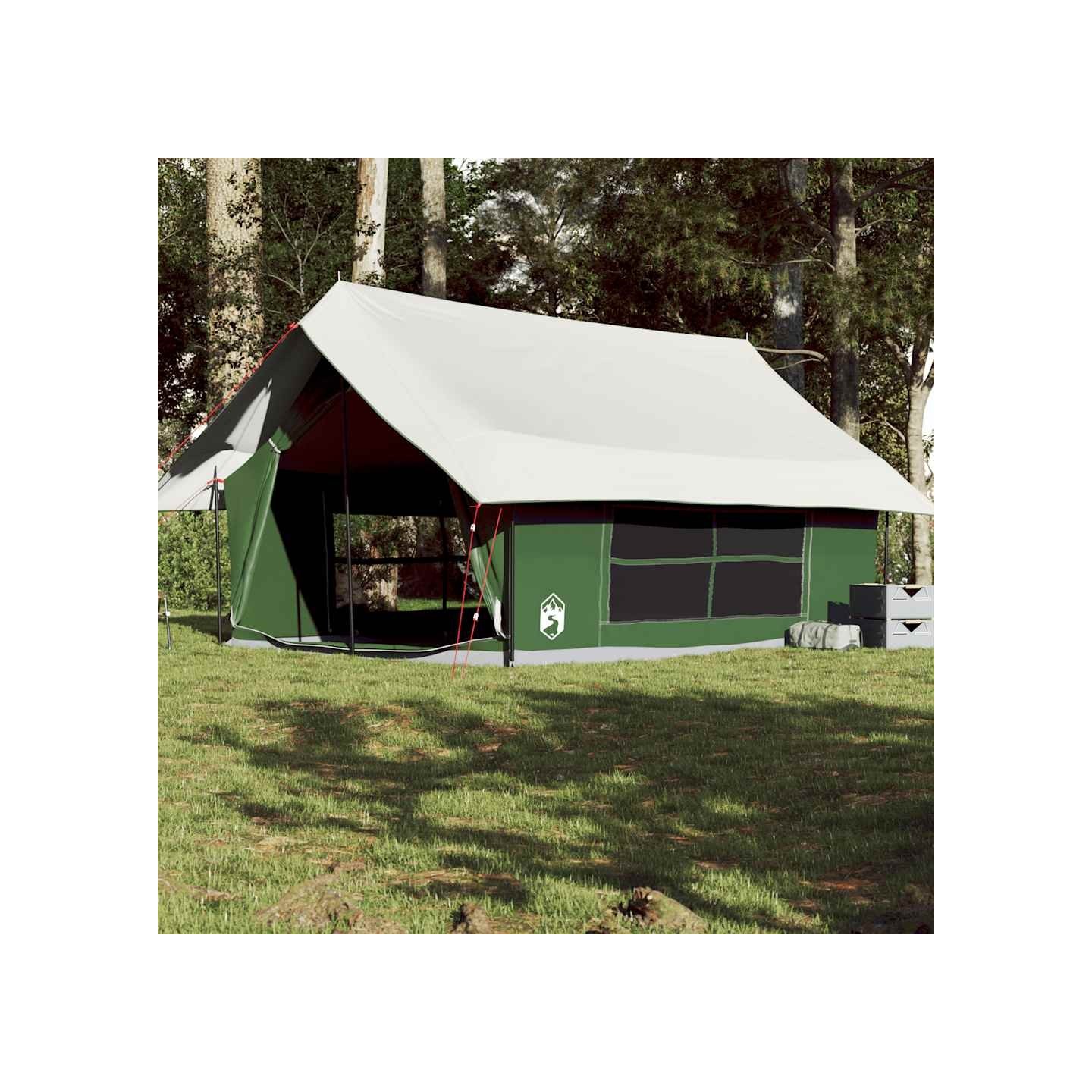Tente de camping 5 personnes vert imperméable