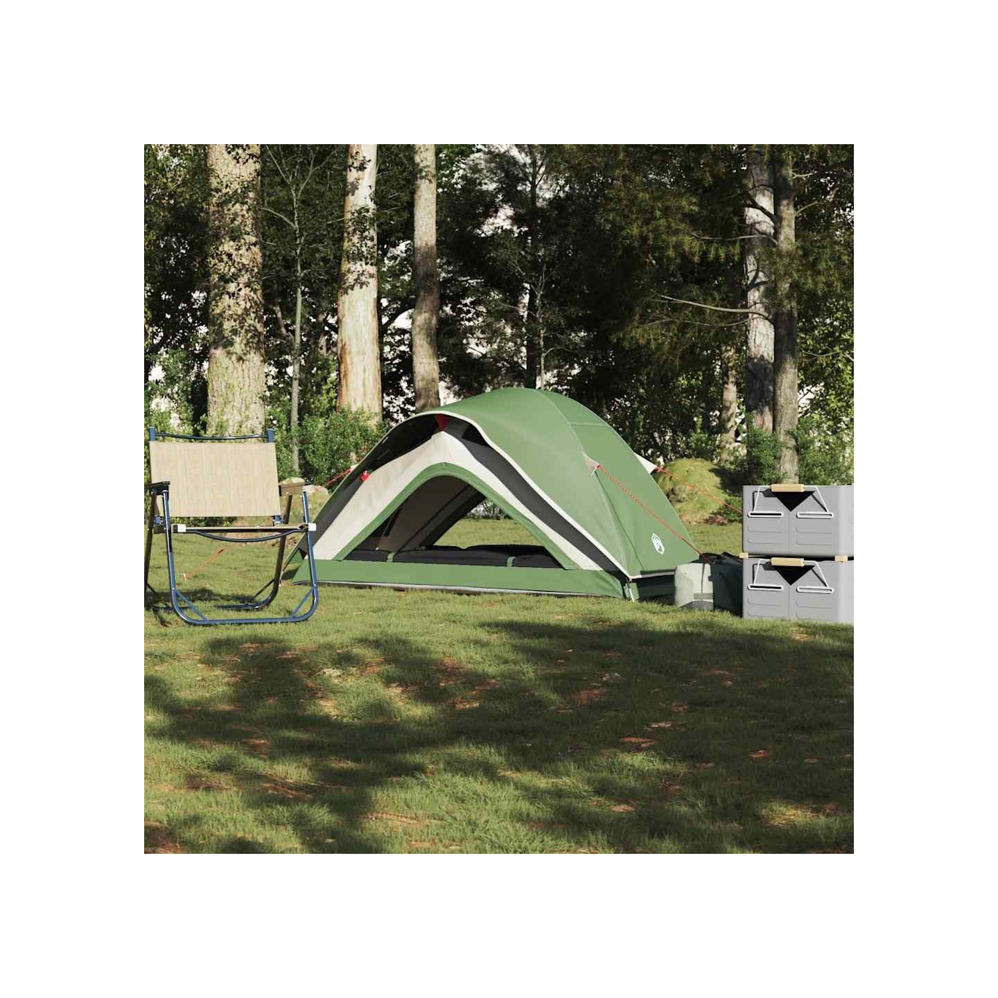 Tente de camping 1 personne vert imperméable