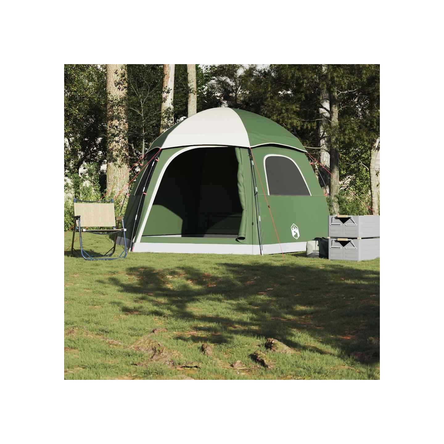 Tente de familiale igloo 6 personnes vert imperméable