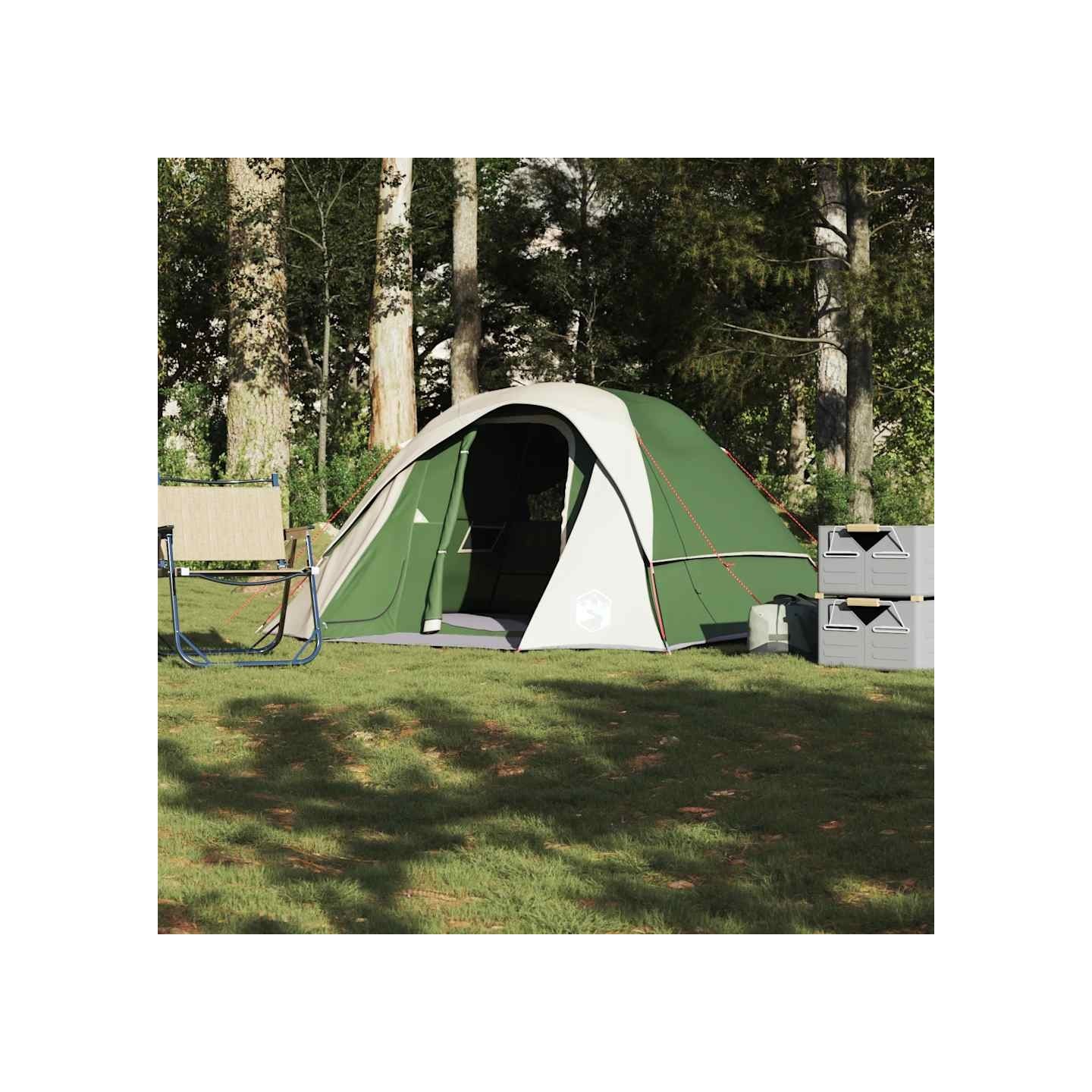 Tente de cabine familiale 6 personnes vert imperméable