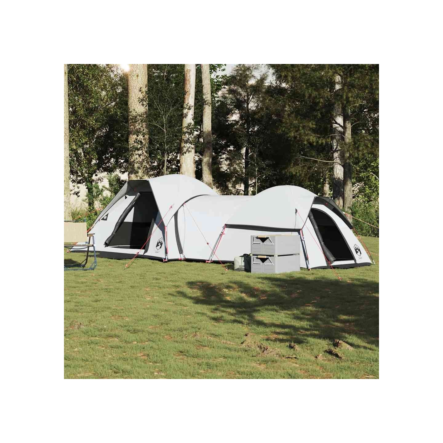 Tente de camping 5 personnes blanc tissu occultant imperméable