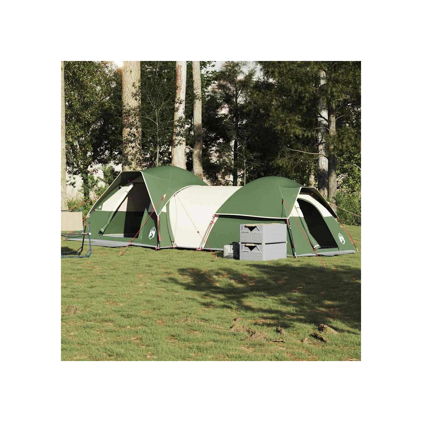 Tente de camping 5 personnes vert imperméable