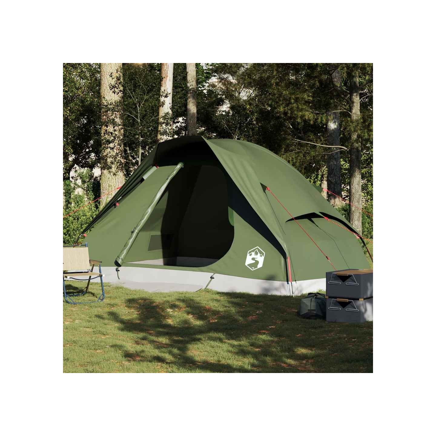 Tente familiale à dôme 6 personnes vert olive imperméable