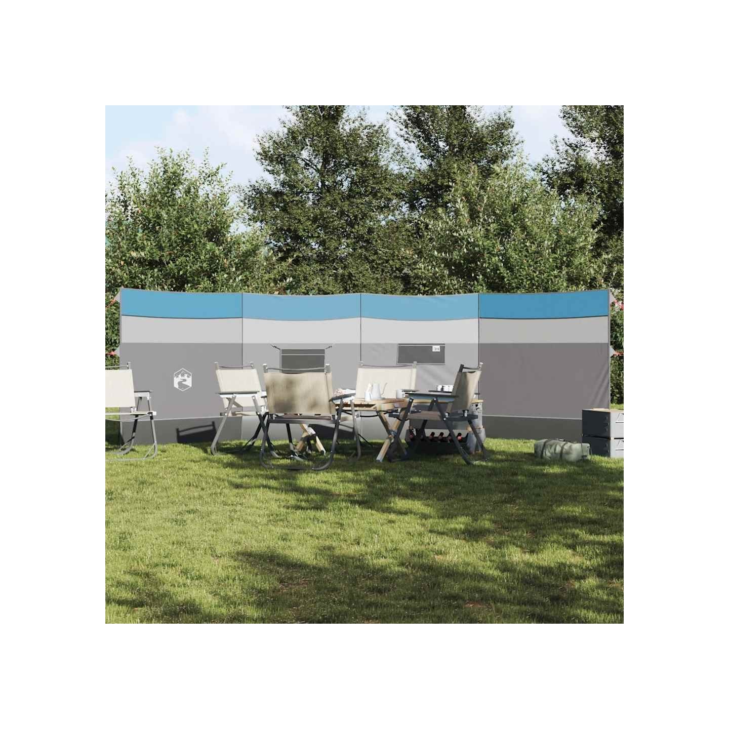 Brise-vent de camping bleu 510x153 cm imperméable