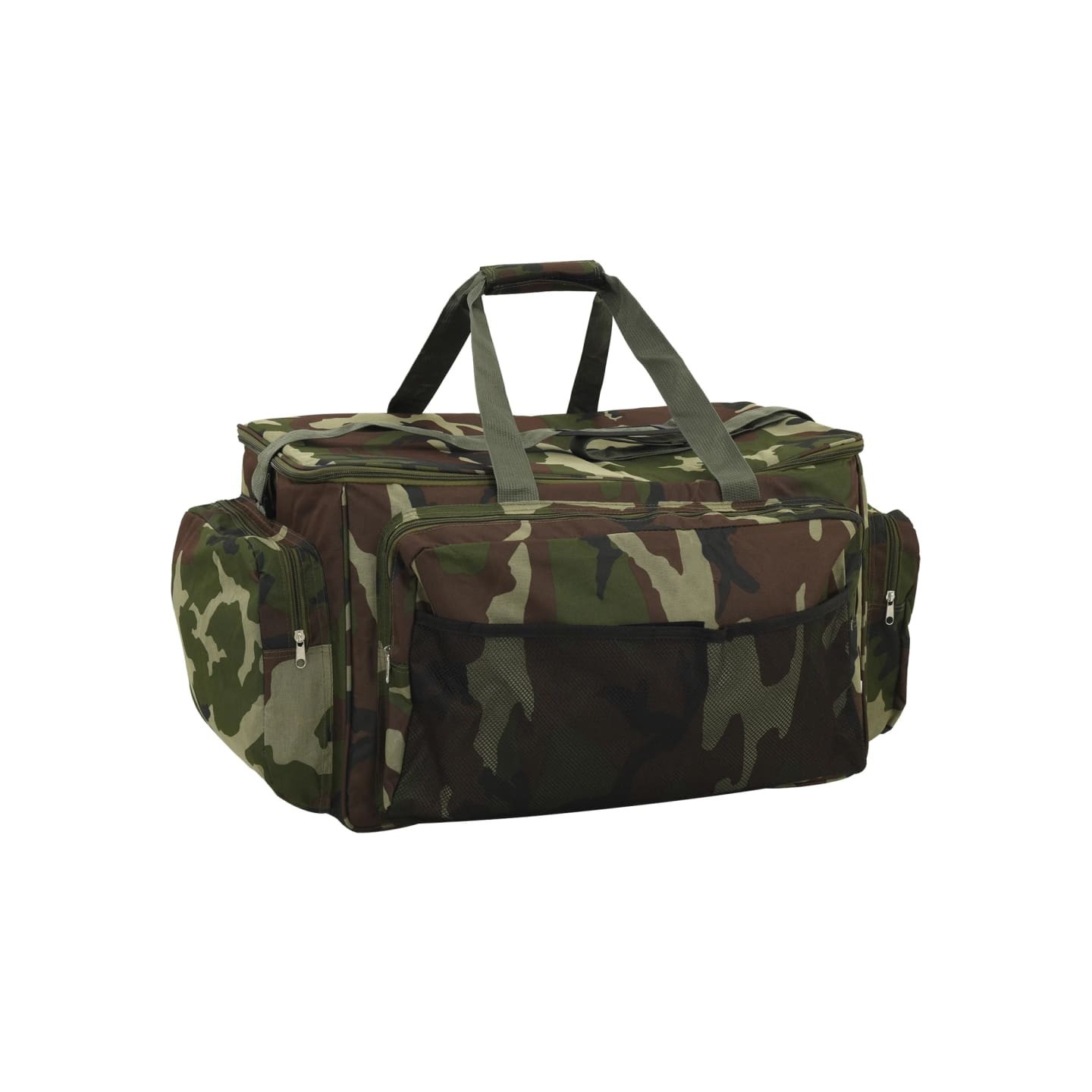 Sac de pêche imperméable vert camouflage tissu oxford