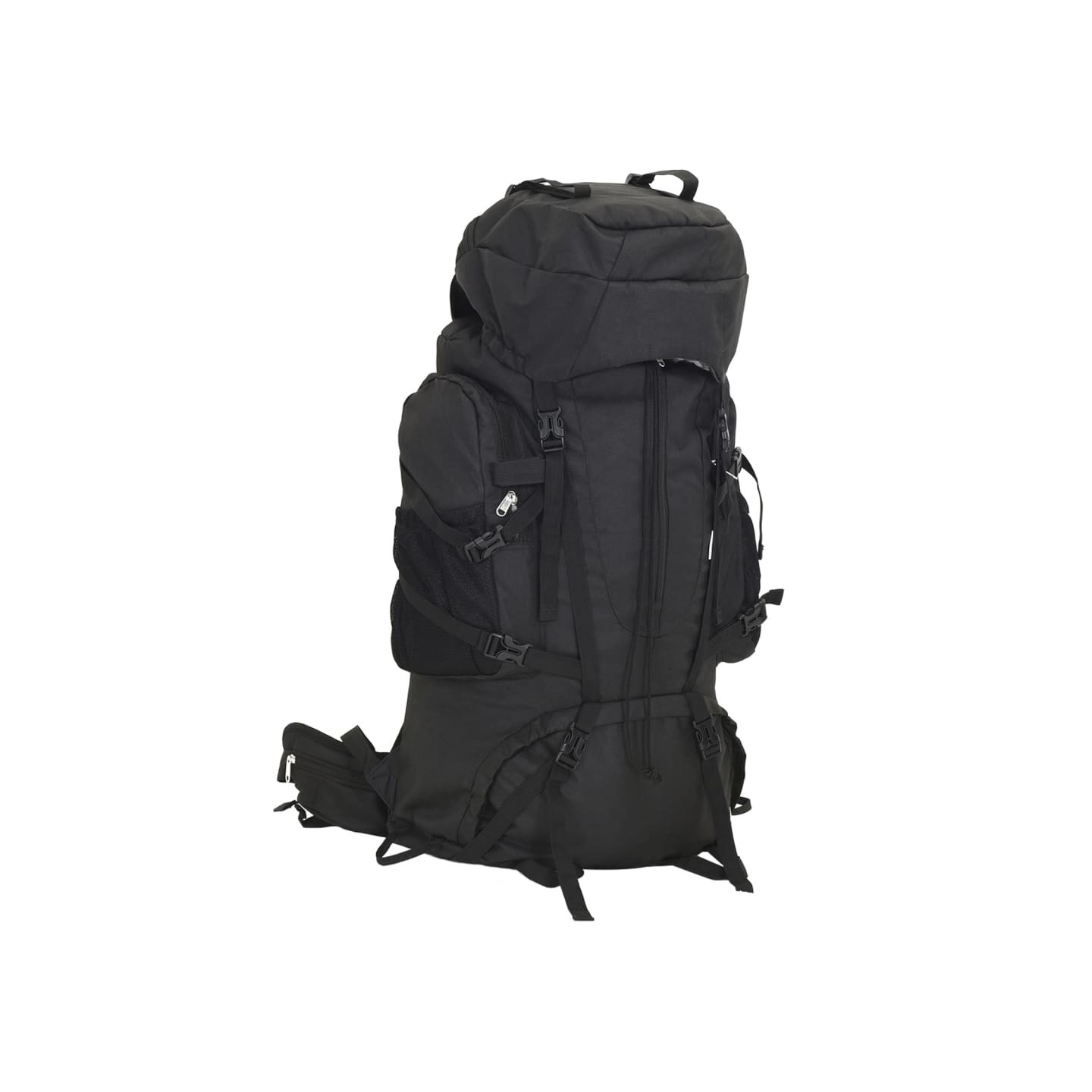 Sac à dos de randonnée noir 80 L tissu oxford
