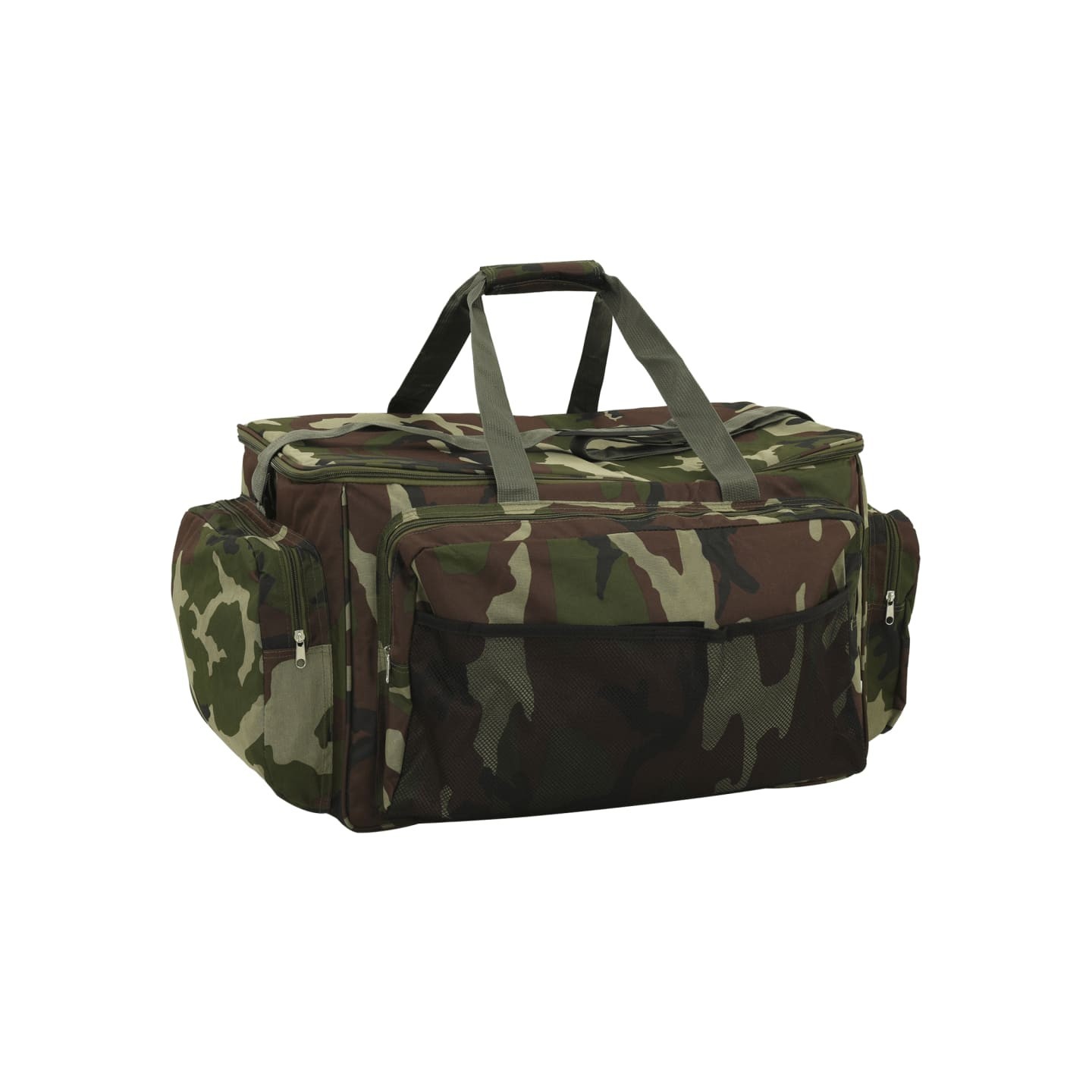 Sac de pêche imperméable vert camouflage tissu oxford