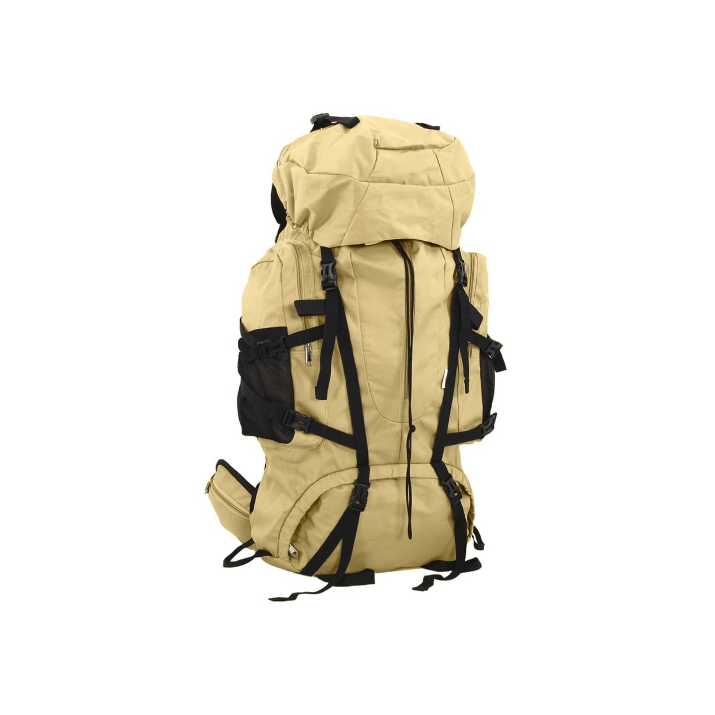 Sac à dos de randonnée kaki 100 L tissu oxford