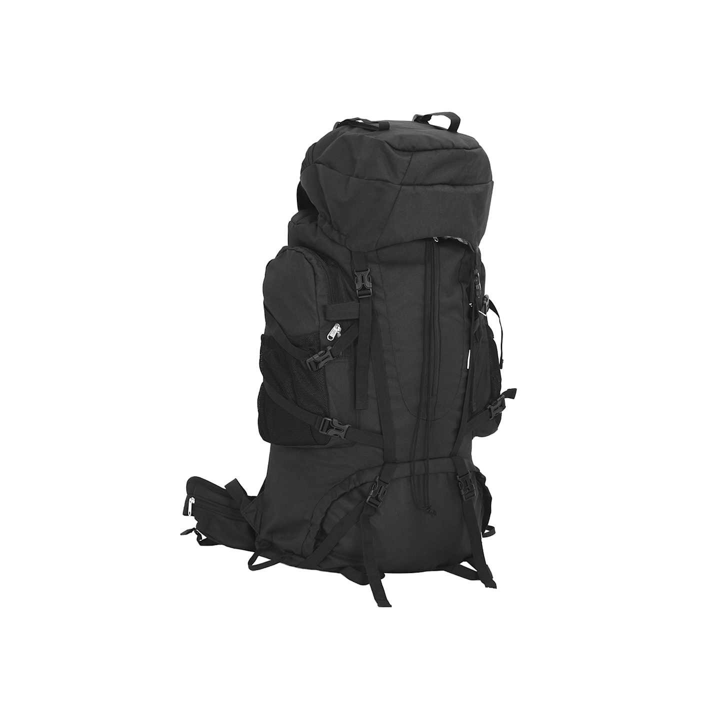 Sac à dos de randonnée noir 60 L tissu oxford