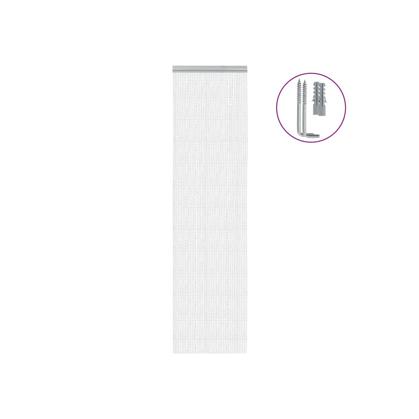 Moustiquaire de porte à chaîne 56x202 cm aluminium