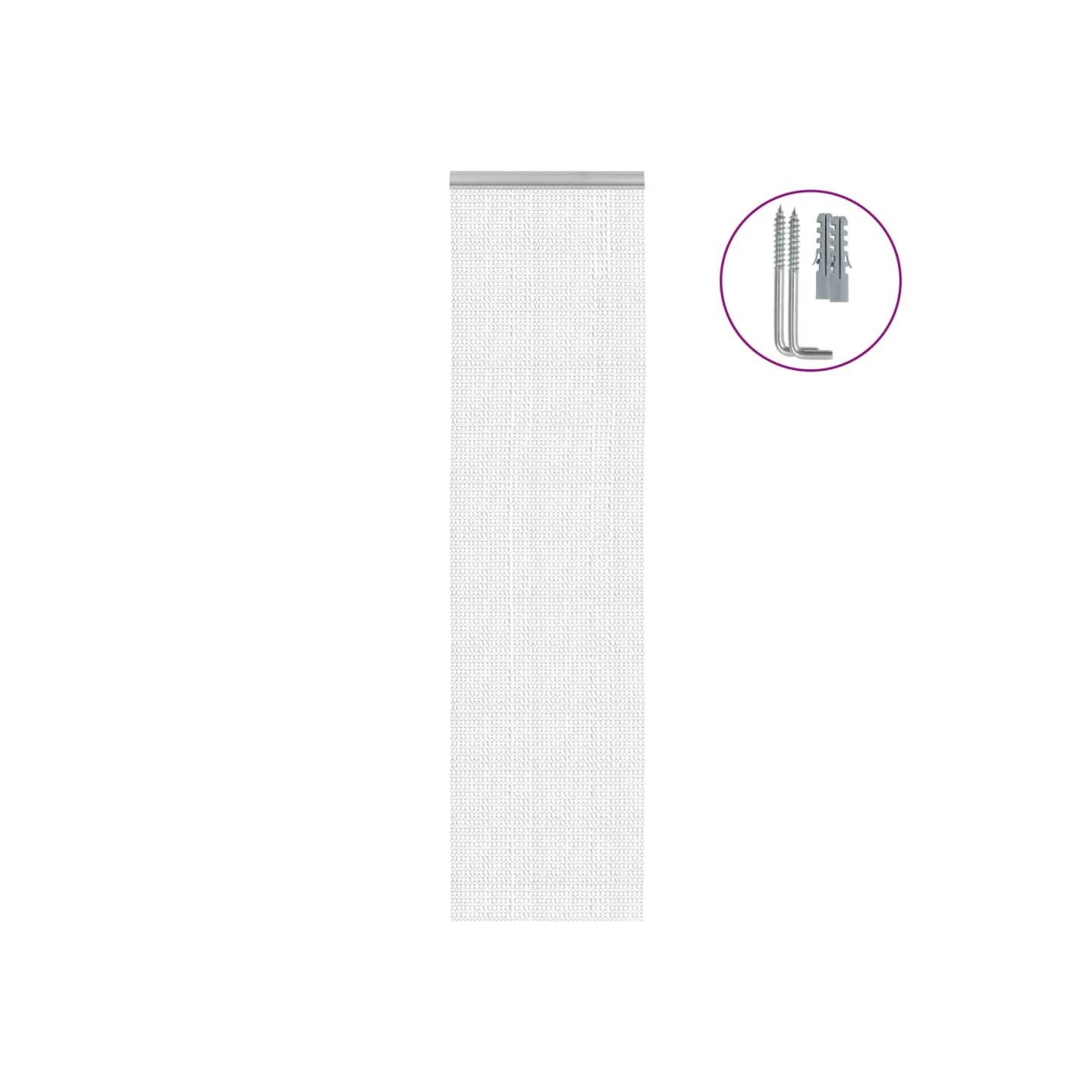 Moustiquaire de porte à chaîne 56x186 cm aluminium