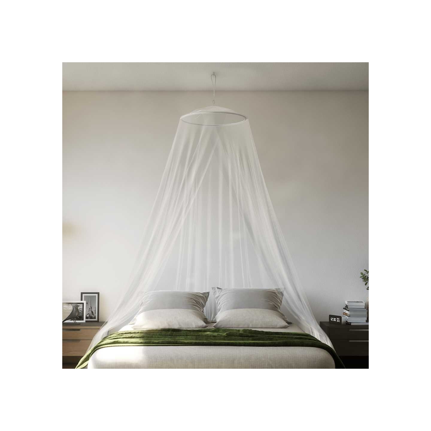 Moustiquaire pour lit 220 maille blanc 56x56x220 cm