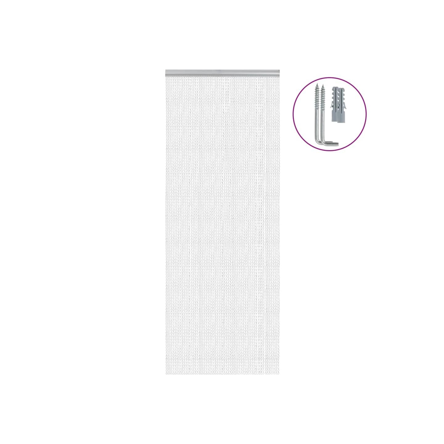 Moustiquaire de porte à chaîne 80x221 cm aluminium