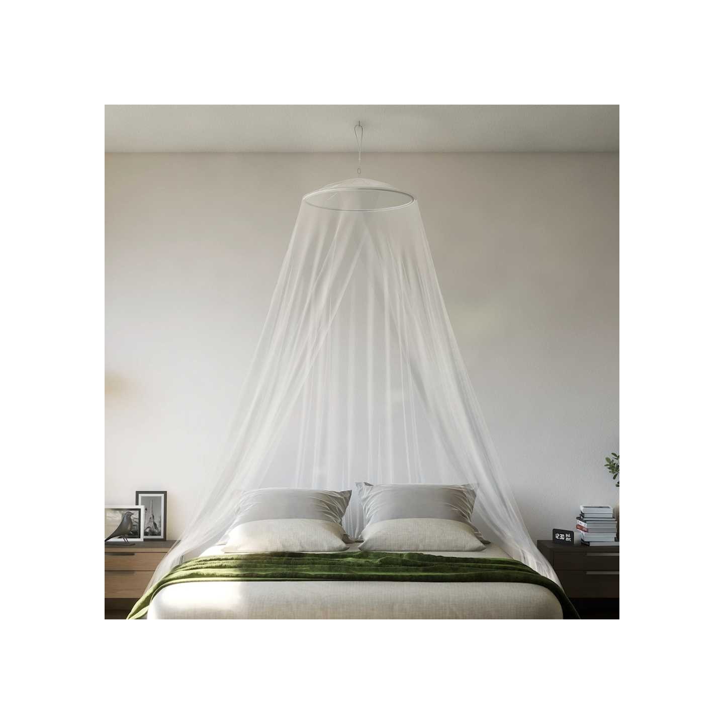 Moustiquaire pour lit 220 maille blanc 56x56x220 cm