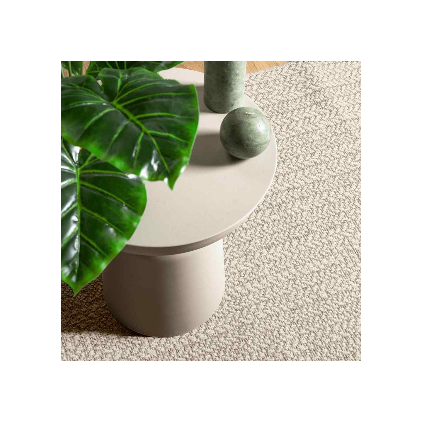 Tapis ZIZUR crème 140x200 cm aspect de jute intérieur extérieur