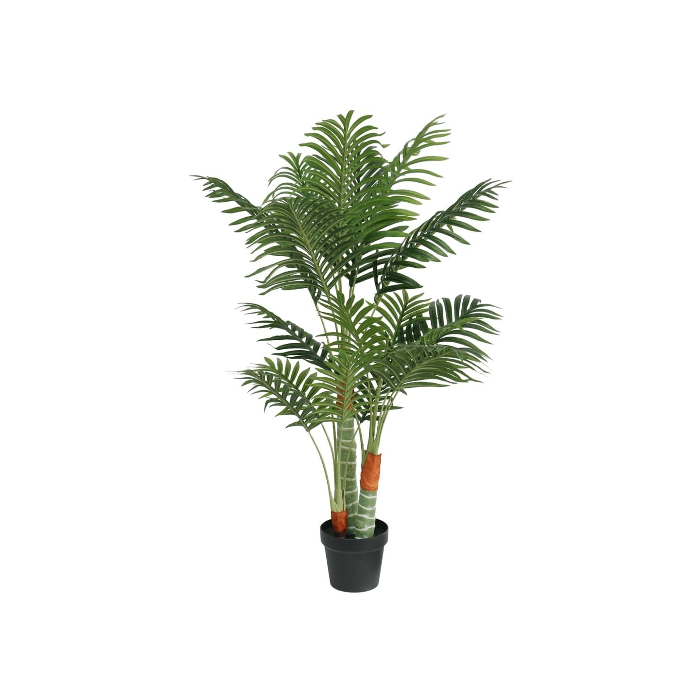 Palmier artificiel avec 3 troncs vert 120 cm PP