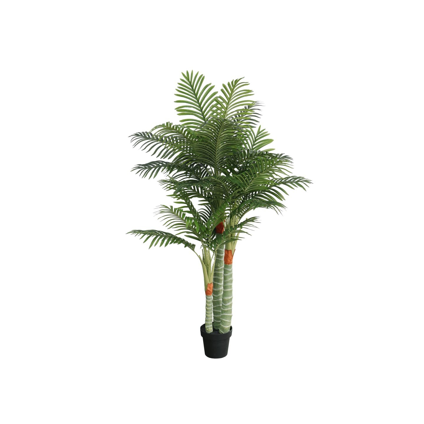 Palmier artificiel avec 3 troncs vert 180 cm PP