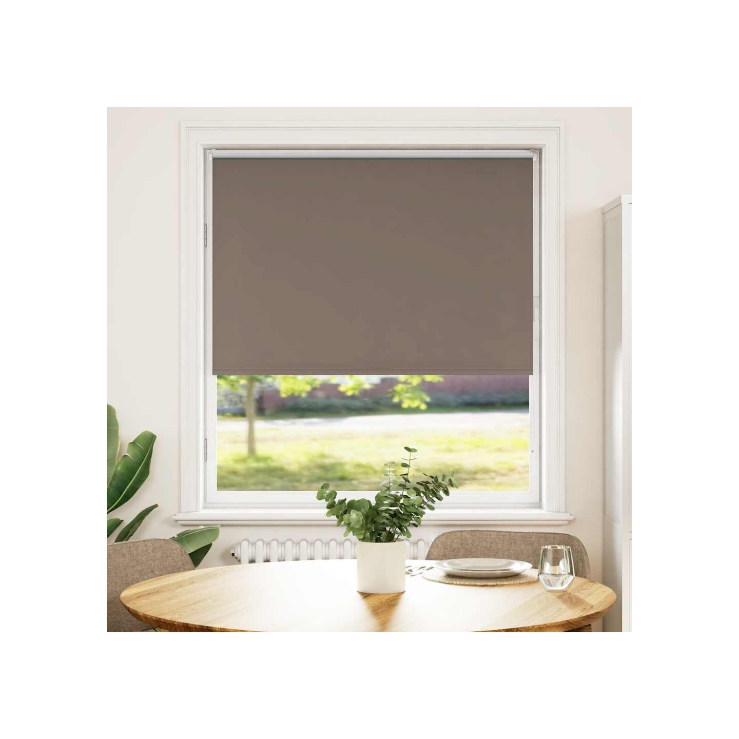 Store enrouleur occultant café 100x150cm largeur du tissu