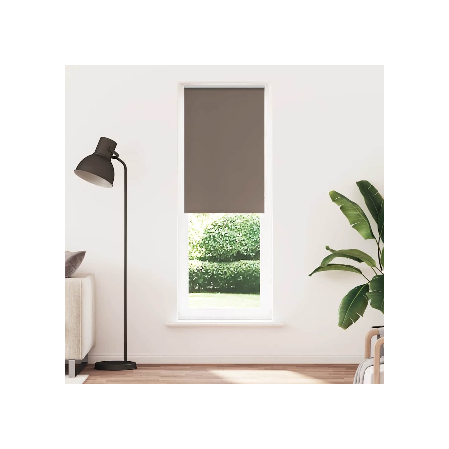 Store enrouleur occultant café 75x230cm largeur du tissu 70,7cm