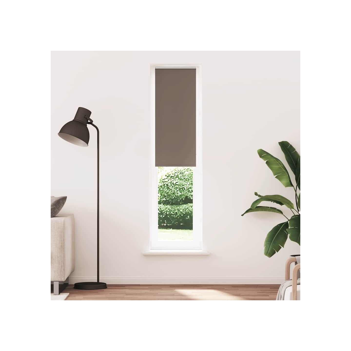 Store enrouleur occultant café 60x230cm largeur du tissu 55,7cm