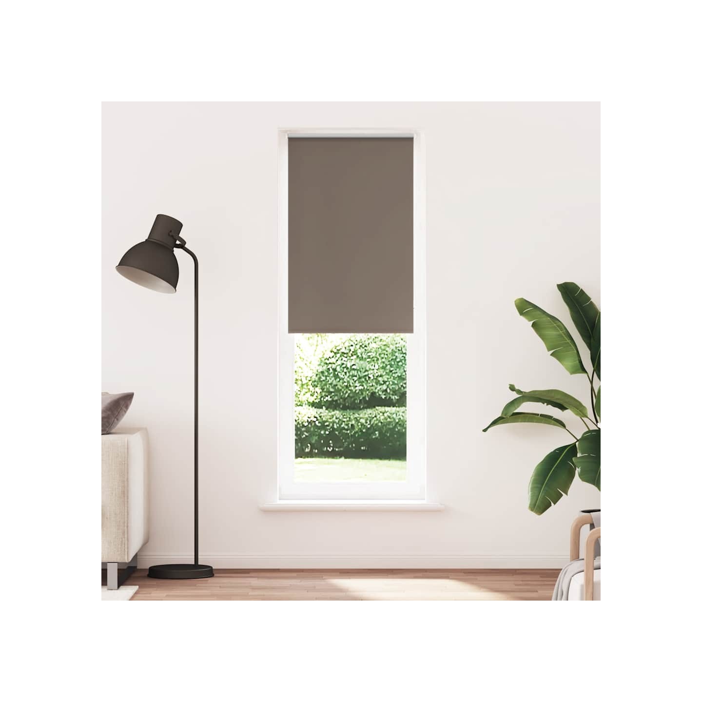 Store enrouleur occultant café 70x230cm largeur du tissu 65,7cm