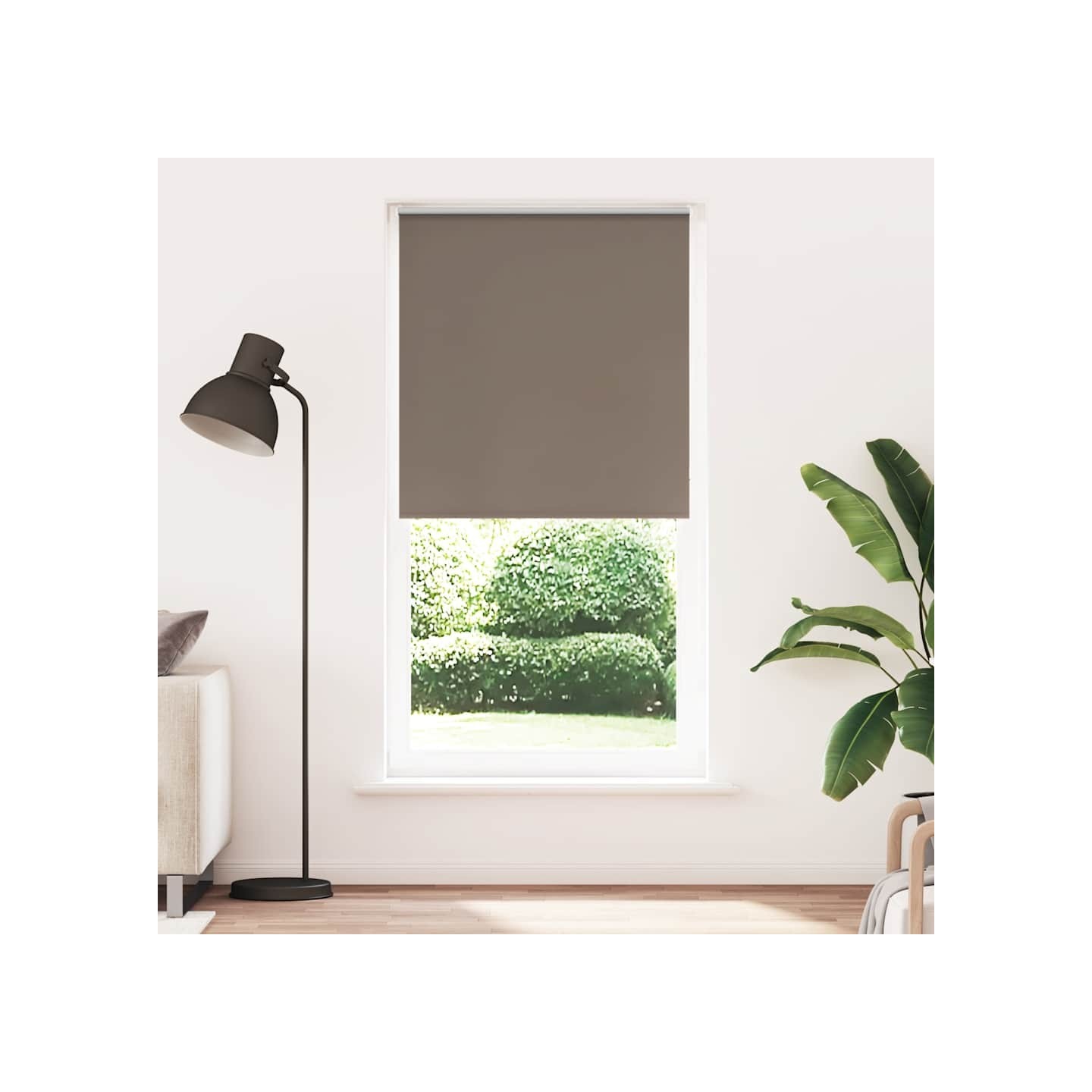 Store enrouleur occultant café 95x230cm largeur du tissu 90,7cm