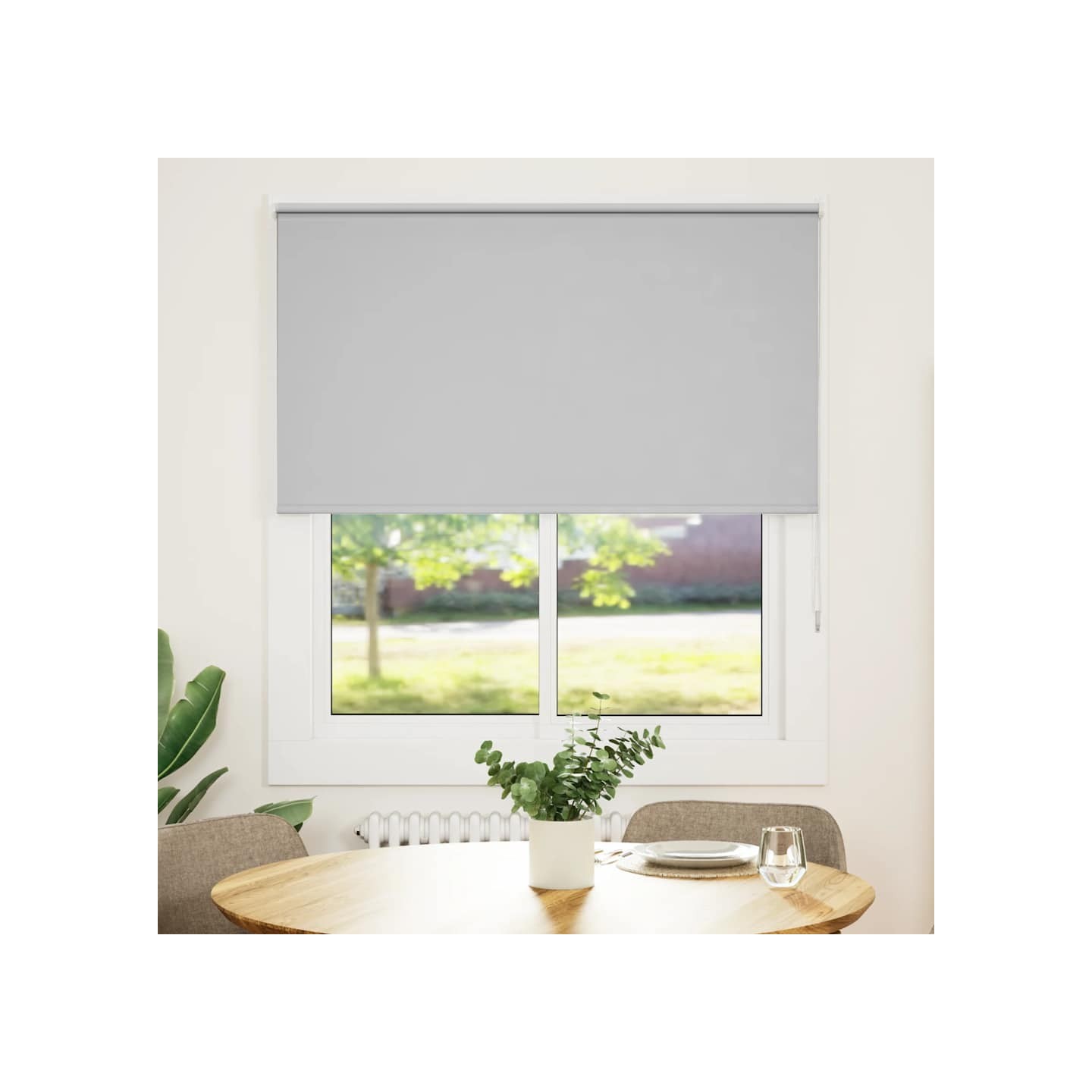 Store enrouleur occultant café 120x175cm largeur du tissu