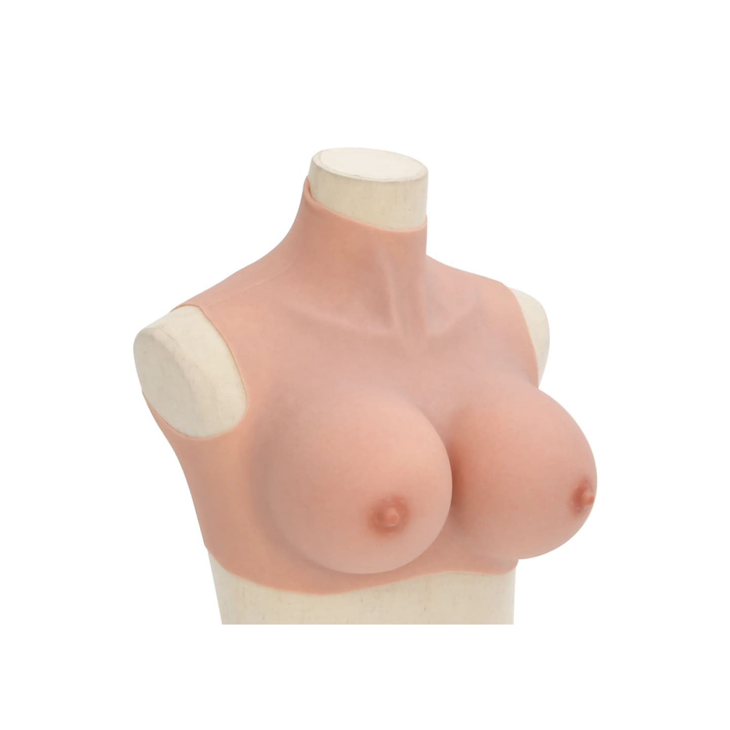 Plastron en silicone naturel coupe H