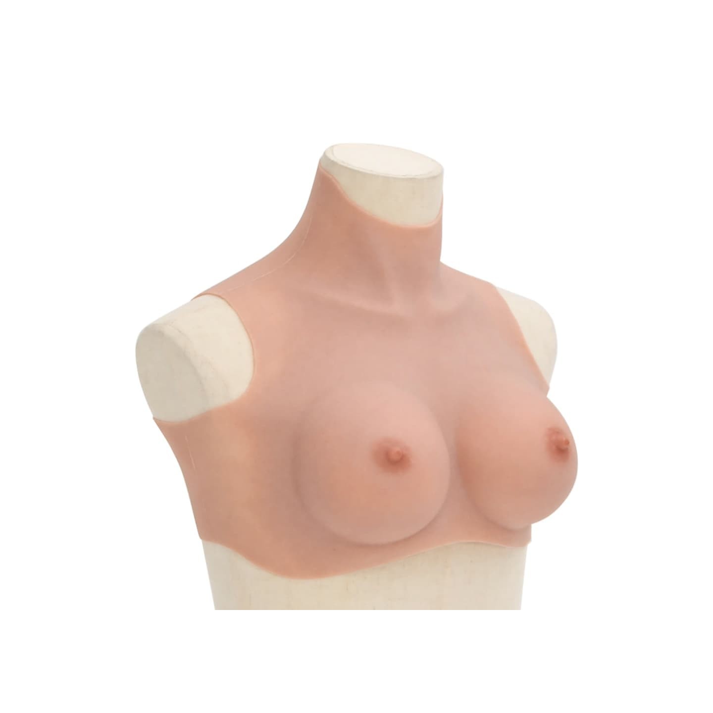 Plastron en silicone naturel coupe D