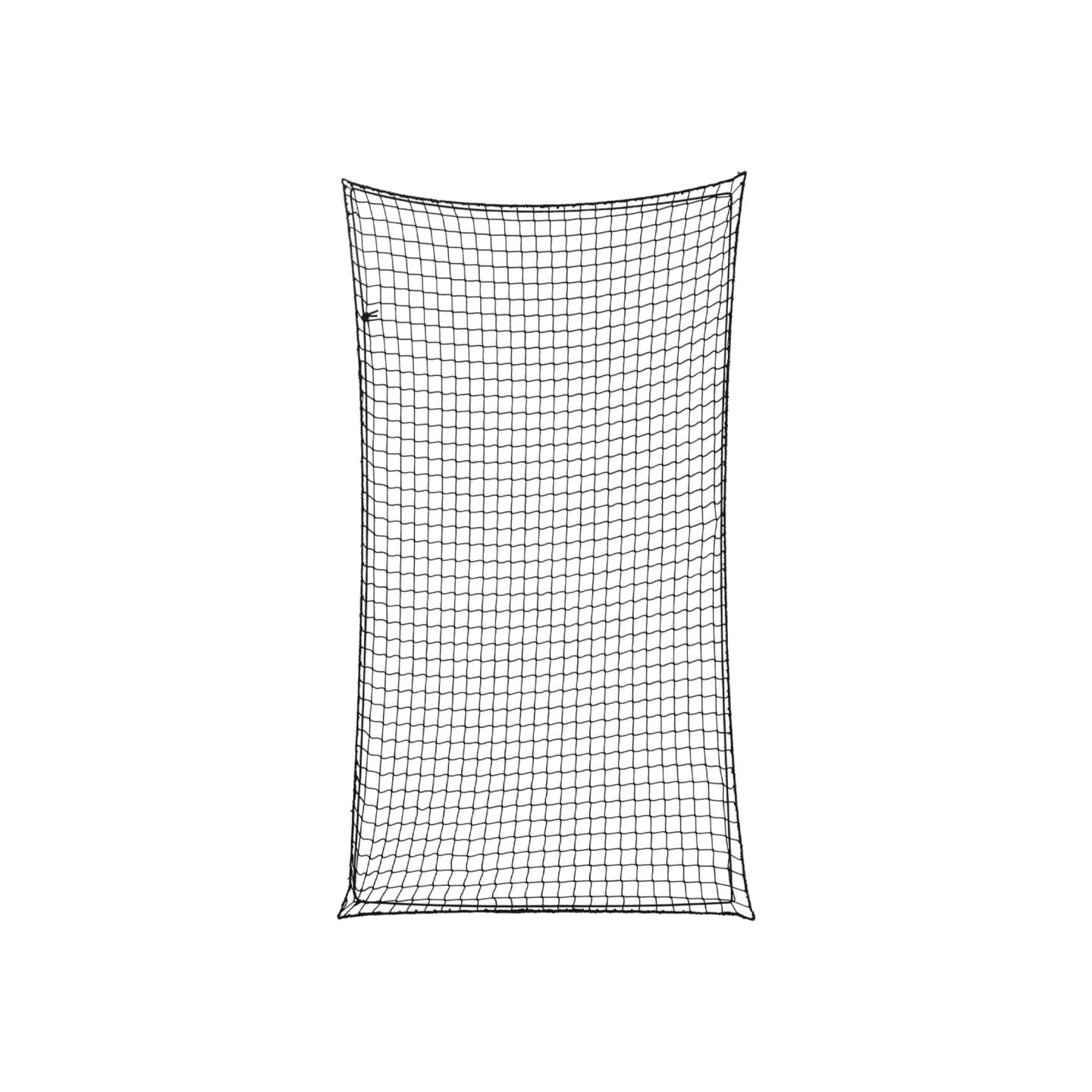 Filet pour remorque avec corde élastique noir 2,7x1,5 m PP