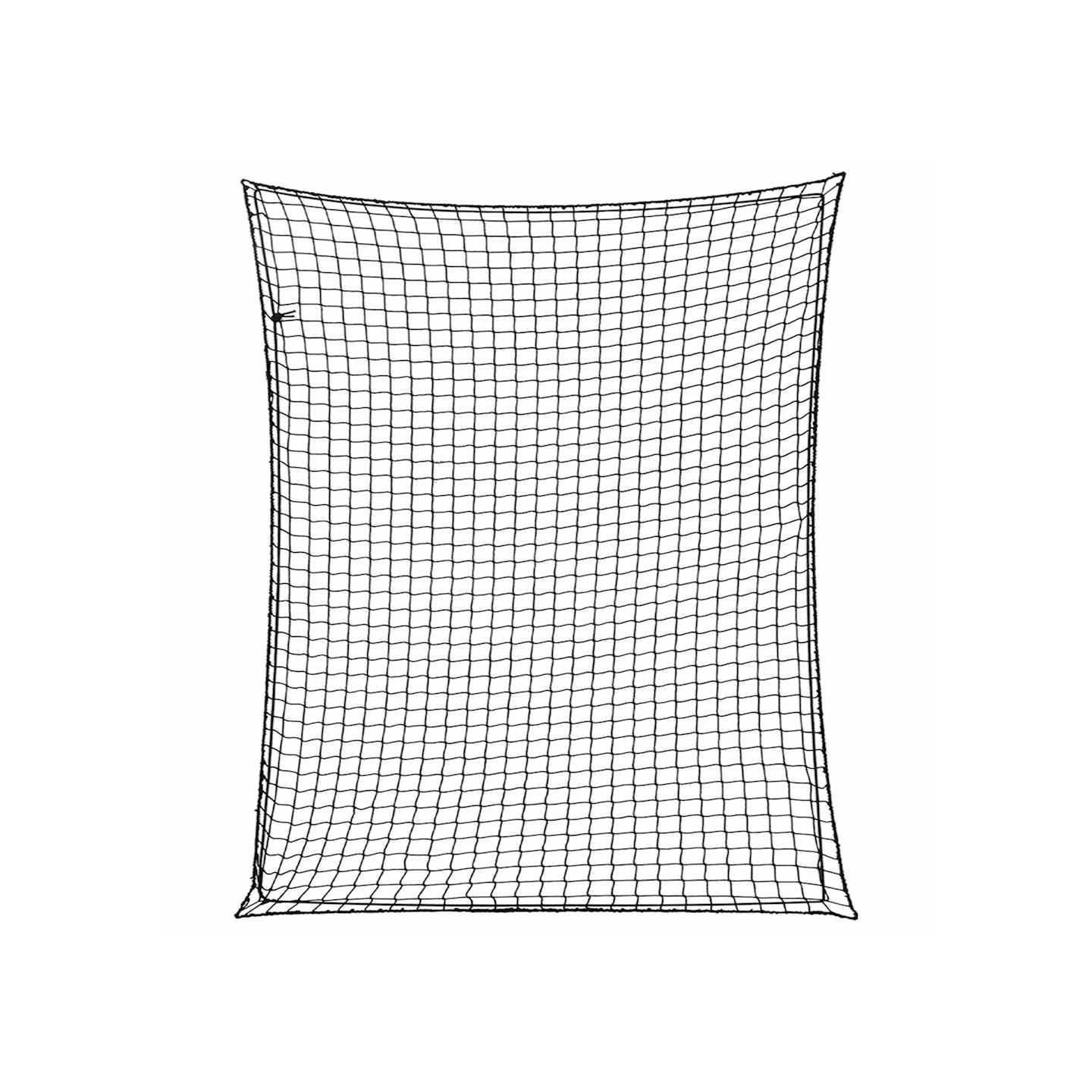 Filet pour remorque avec corde élastique noir 3x2,5 m PP