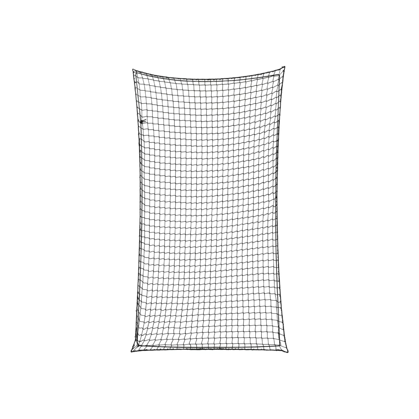 Filet pour remorque avec corde élastique noir 3x1,65 m PP