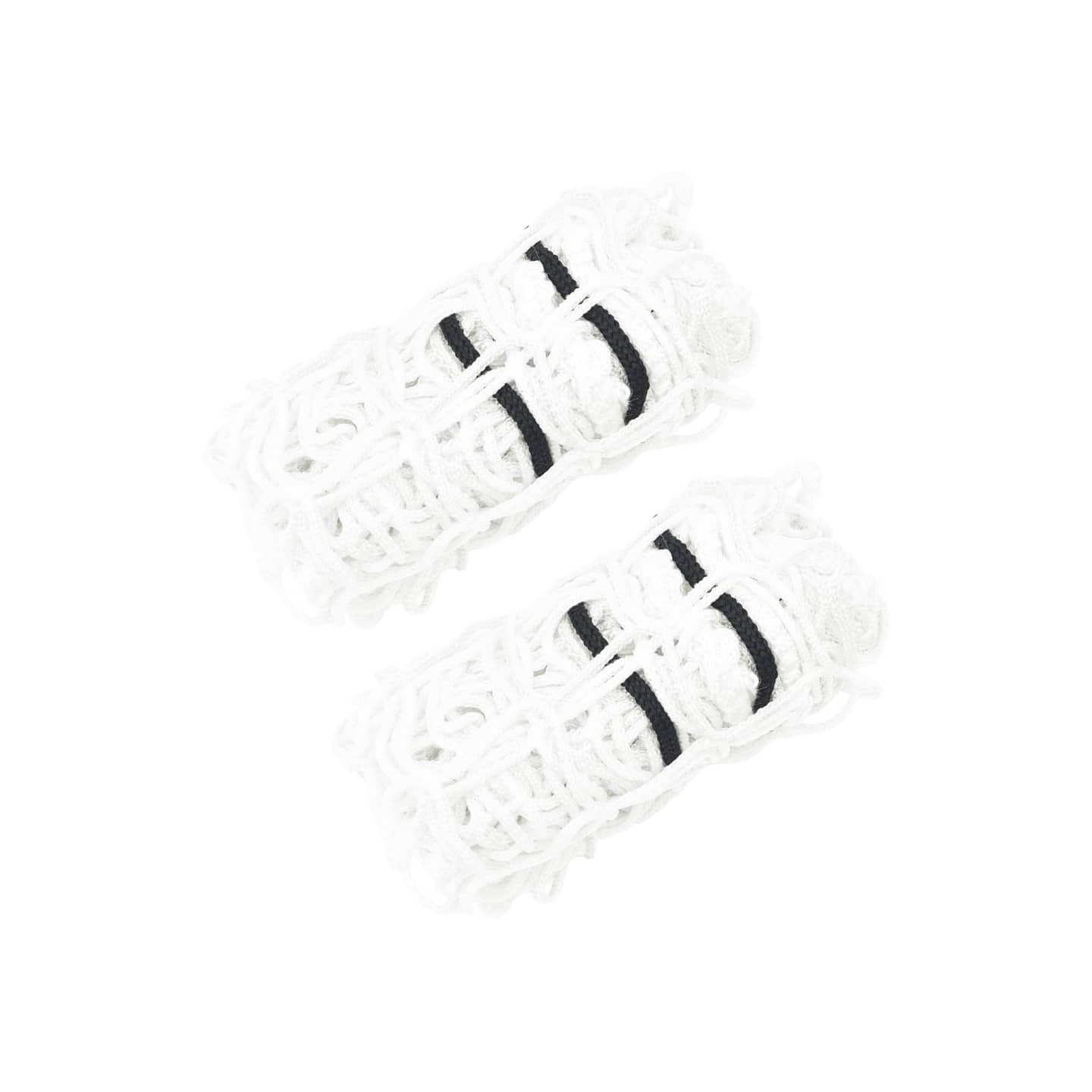 Filets à foin 2 pcs rond blanc 75x50 cm PP