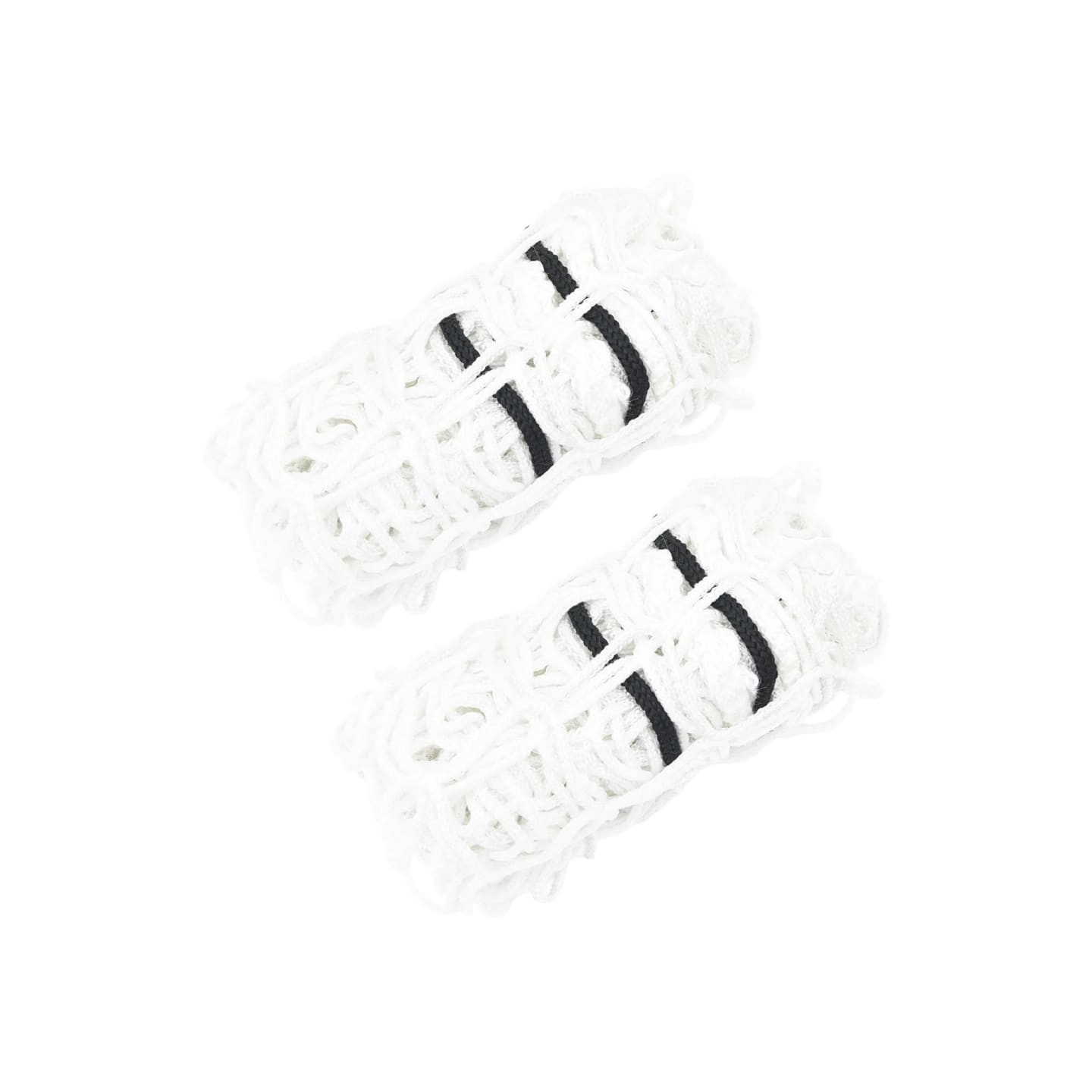 Filets à foin 2 pcs rond blanc 75x75 cm PP