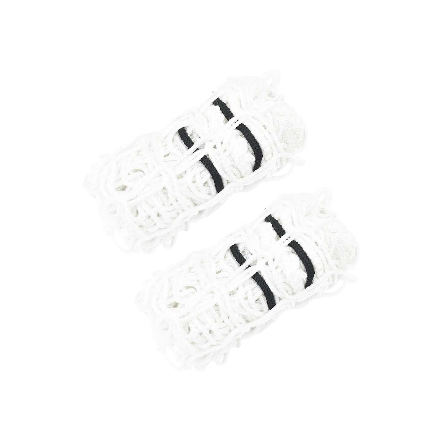 Filets à foin 2 pcs rond blanc 100x100 cm PP