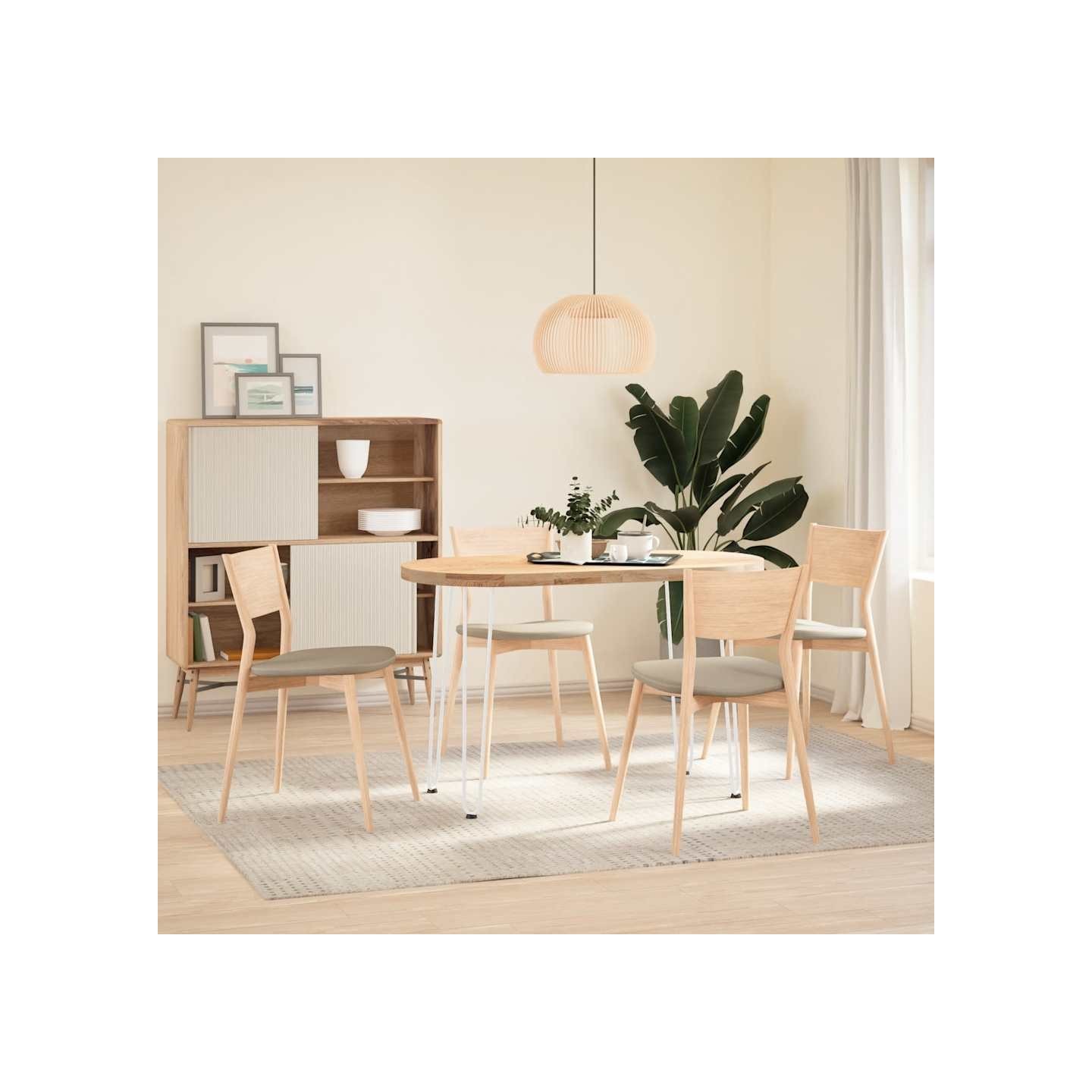 Pieds en épingle à cheveux pour consoles, lot de 4, blanc, 72cm