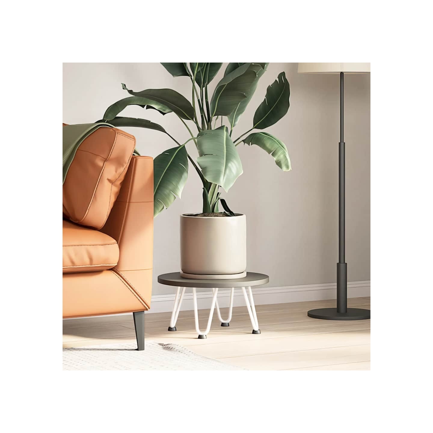 Pieds en épingle à cheveux pour table basse 4 pièces blanc 20cm