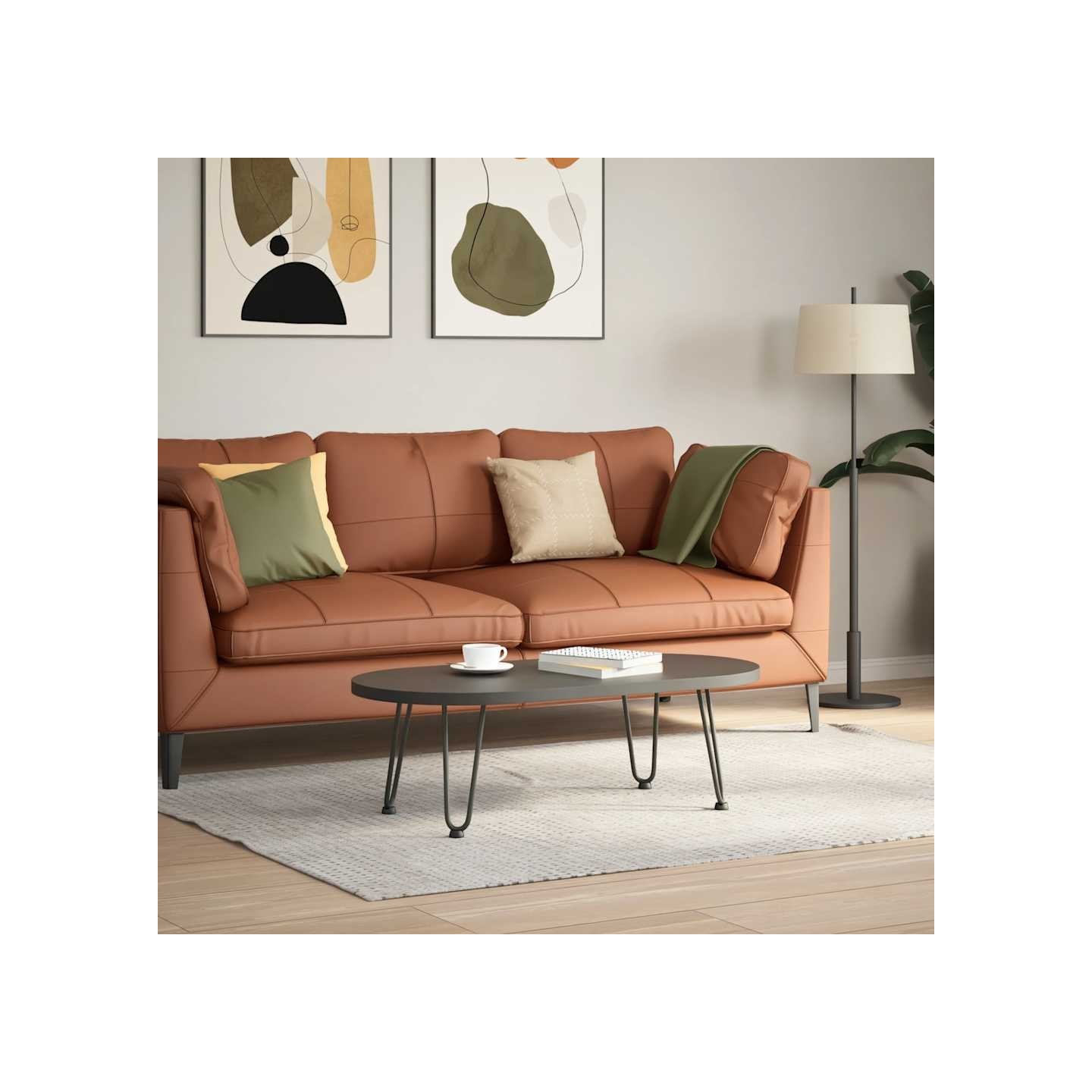 Pieds en épingle à cheveux pour table basse 4 pièces Anthracite 30 cm Acier massif