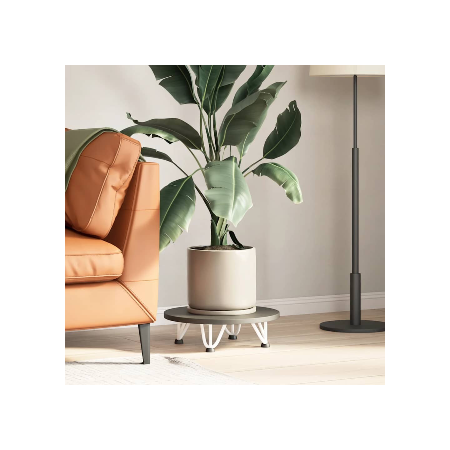 Pieds en épingle à cheveux pour table basse 4 pièces blanc 10cm