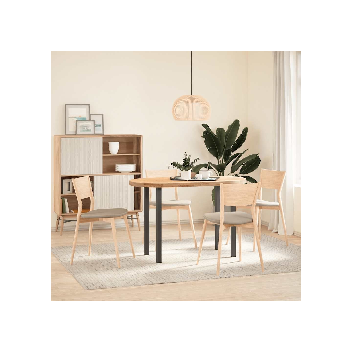 Pieds de table console 4 pièces Anthracite 72-74 cm Acier