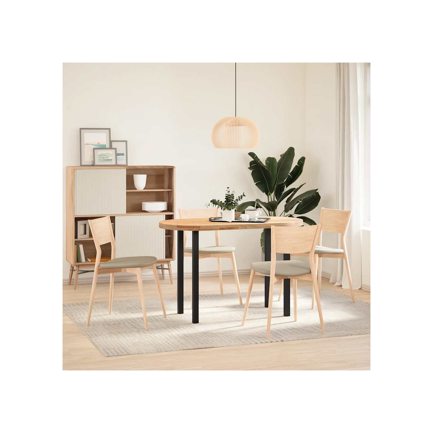 Pieds de table console 4 pièces Noir 72-74 cm Acier