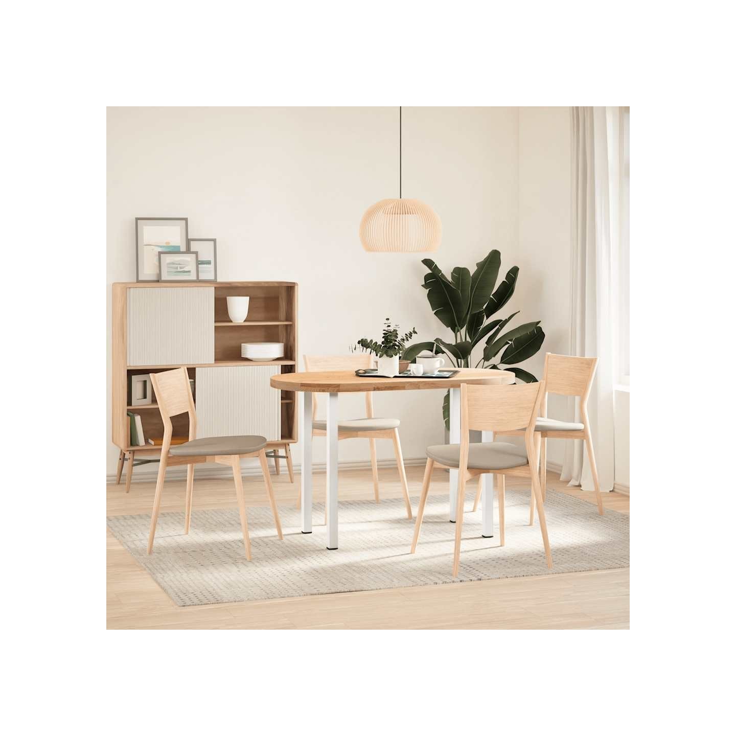 Pieds de table console 4 pièces Blanc 72-74 cm Acier