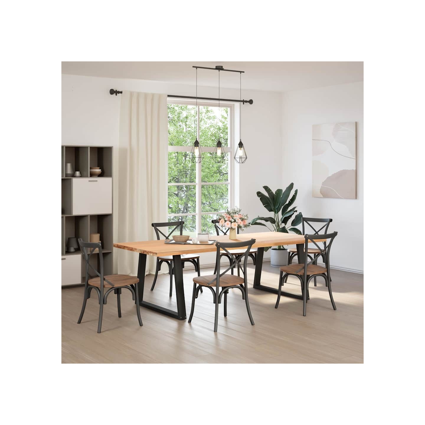 Pieds de table à manger en forme de V 2 pcs Noir 90x(72-73,3)cm