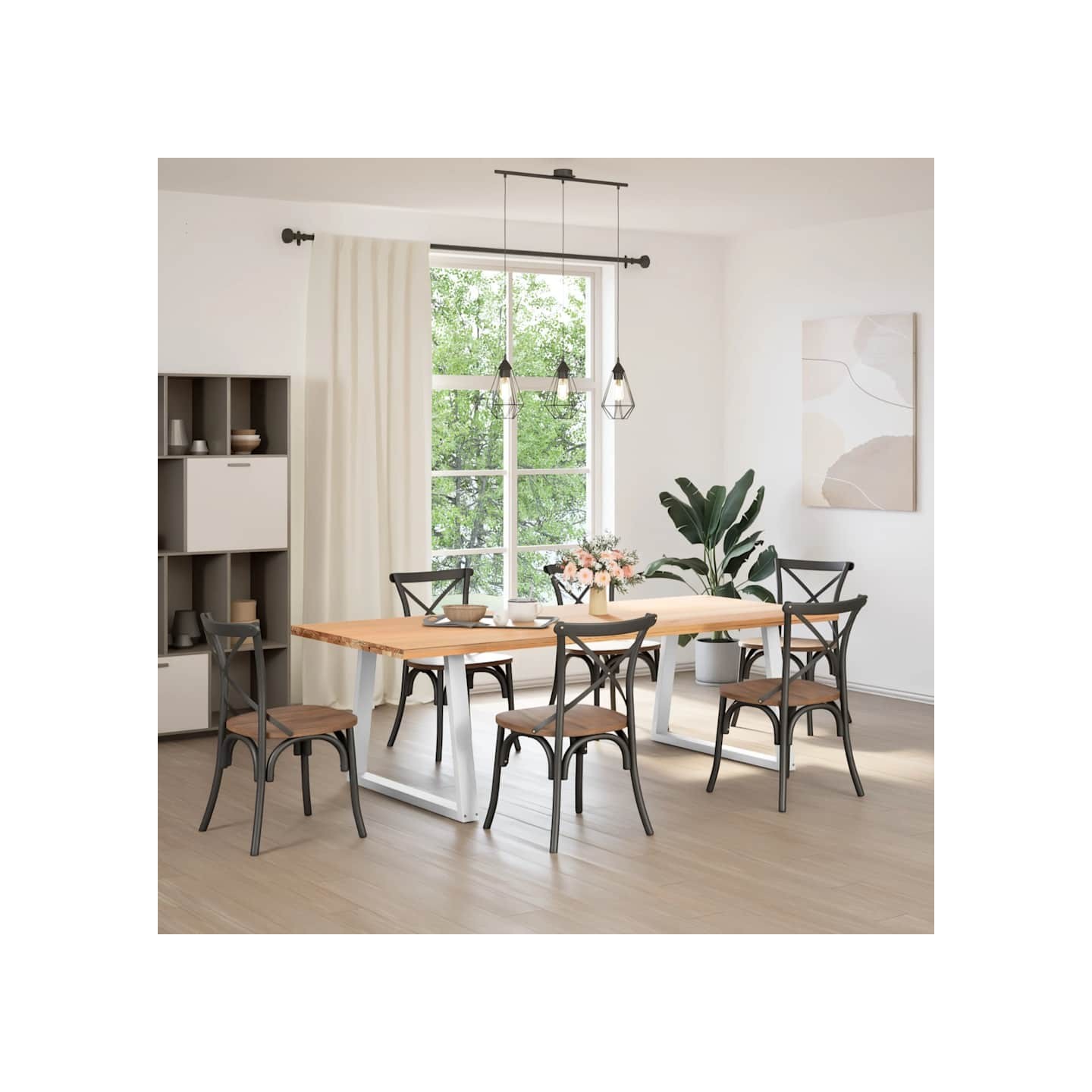 Pieds de table à manger forme de V 2 pcs blanc 90x(72-73,3)cm