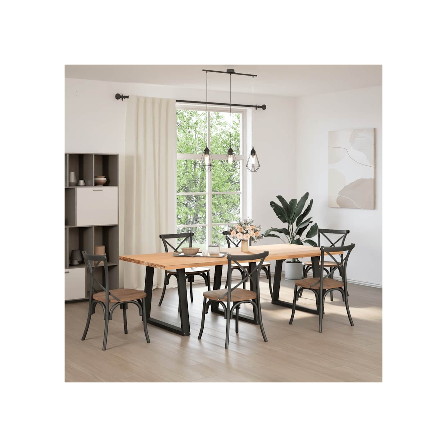 Pieds de table à manger en V 3 pièces Noir 70 x (72-73,3) cm Acier