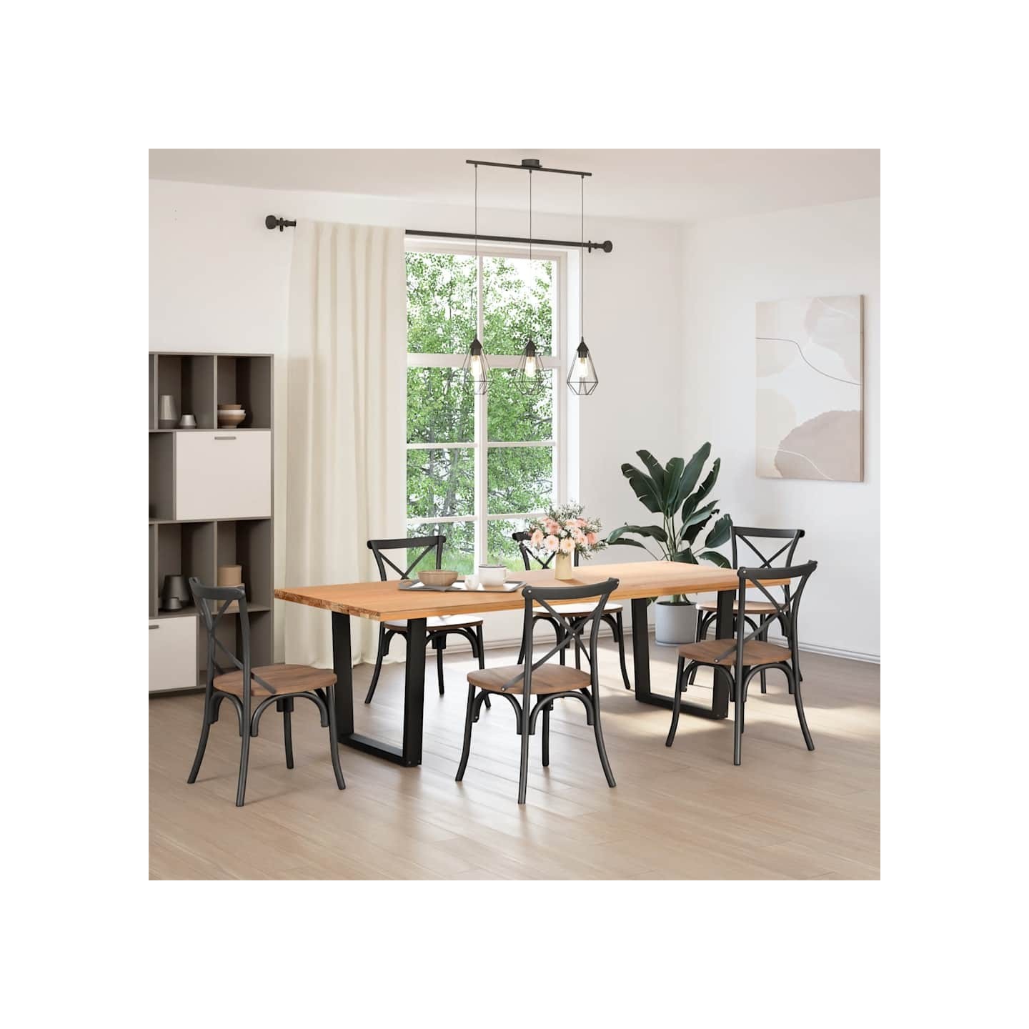 Pieds de table à manger en V 2 pièces Noir 80 x (72-73,3) cm Acier