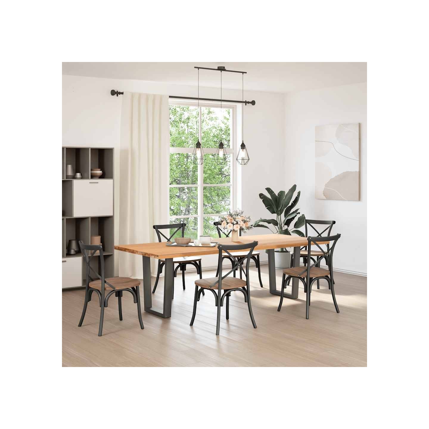 Pieds de table à manger en V 2 pcs anthracite 60x(72-73,3) cm