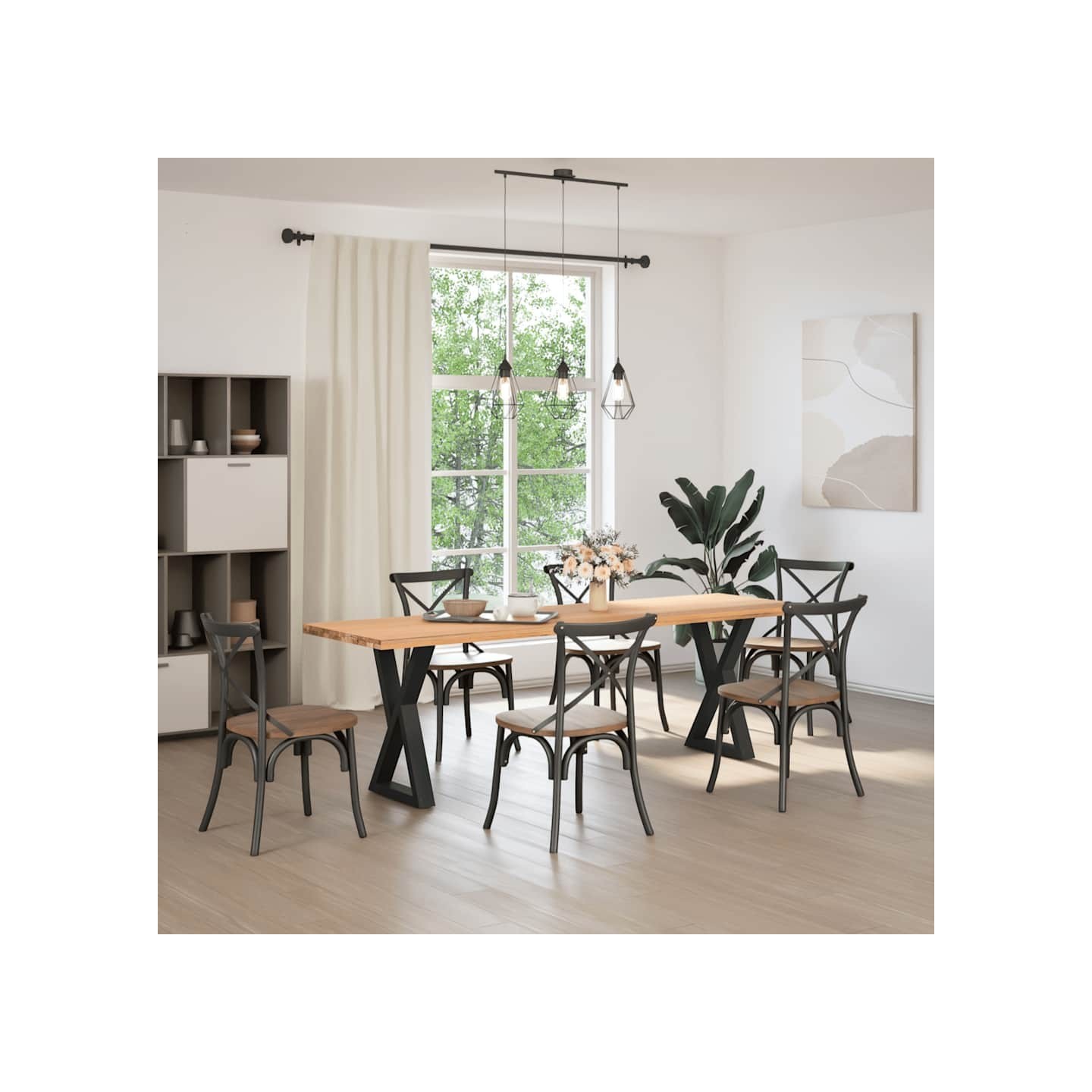 Pieds de table à manger 2 pièces Noir 50 x (72-73,3) cm Acier