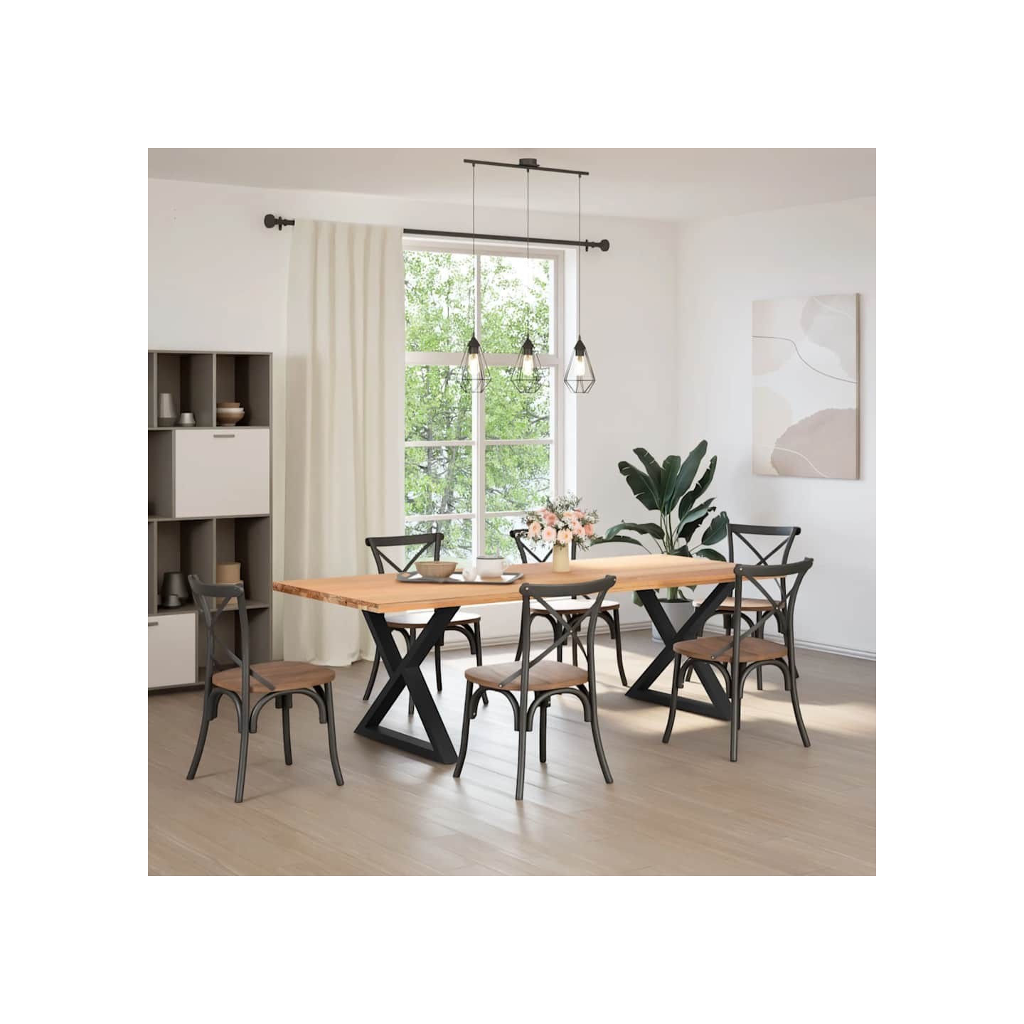 Pieds de table à manger 2 pièces Noir 90 x (72-73,3) cm Acier