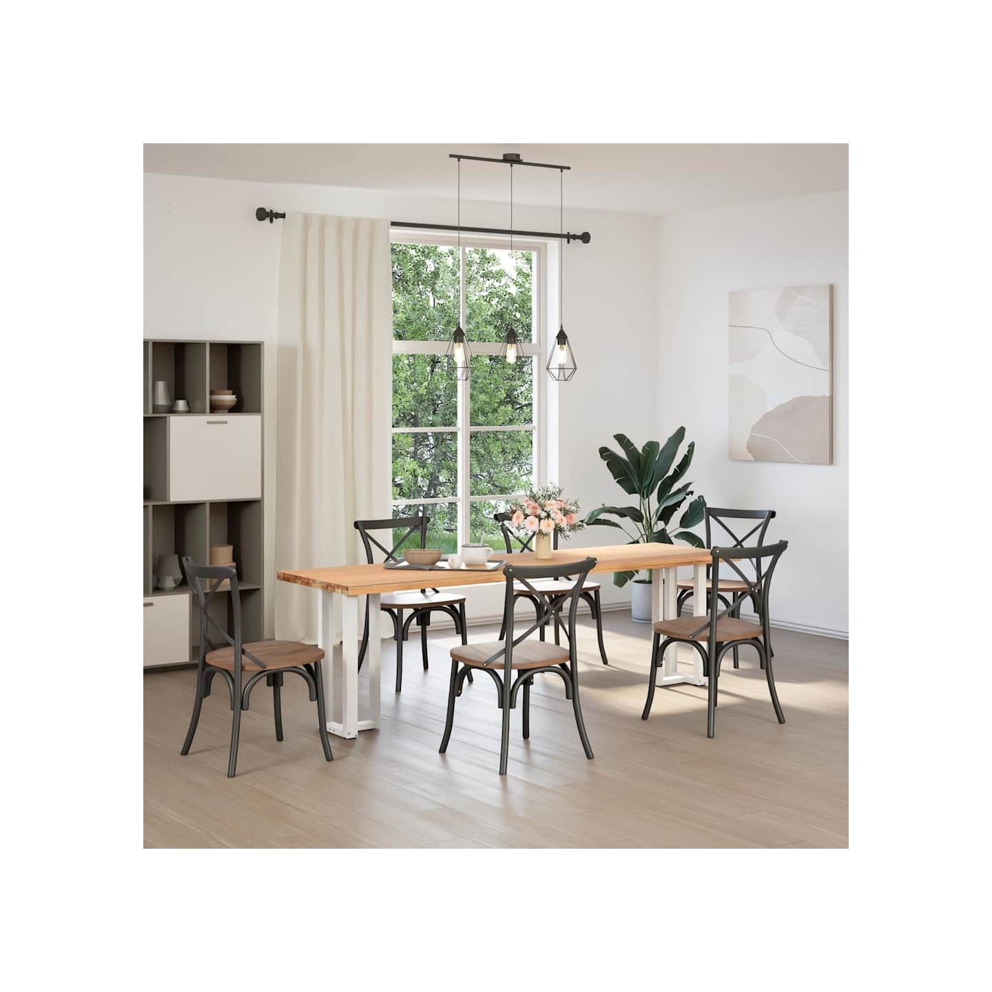 Pieds de table console en T 2 pièces blanc 38x25x(72-73) cm